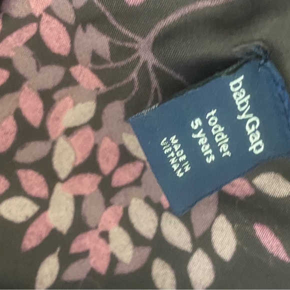 Gap Tiered Satin Dress Party Holiday Brown Pink Girl Size 5 - Picture 7 of 8